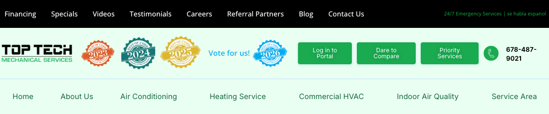 Top Tech Mechanical Services, Inc.